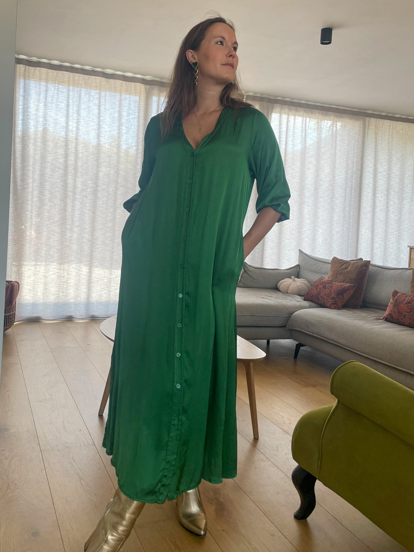 Amber Dress Green