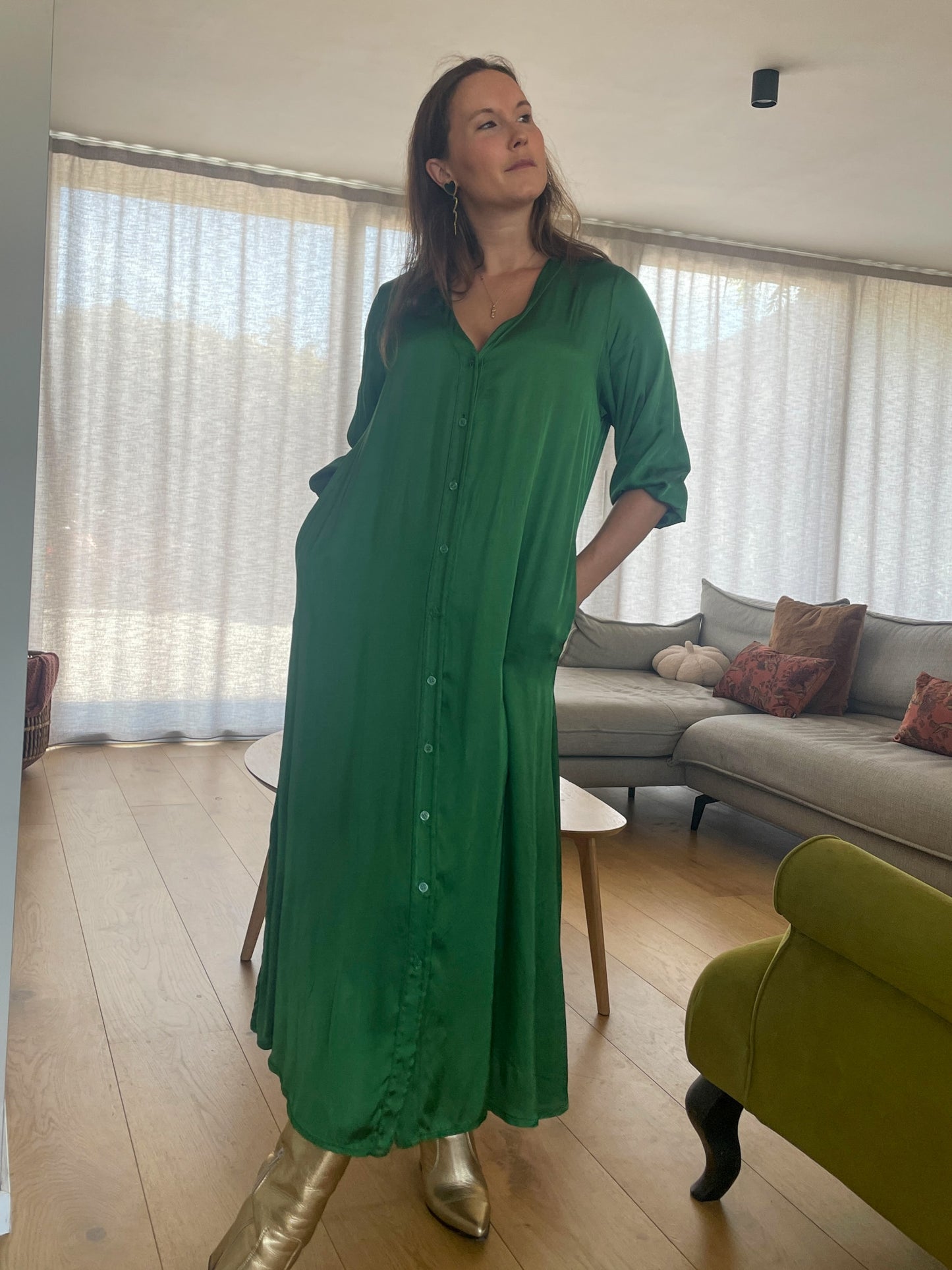 Amber Dress Green