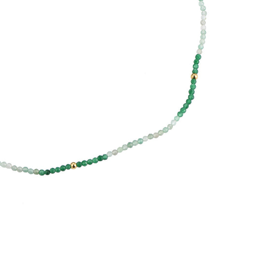 Green Mini Stones Necklace