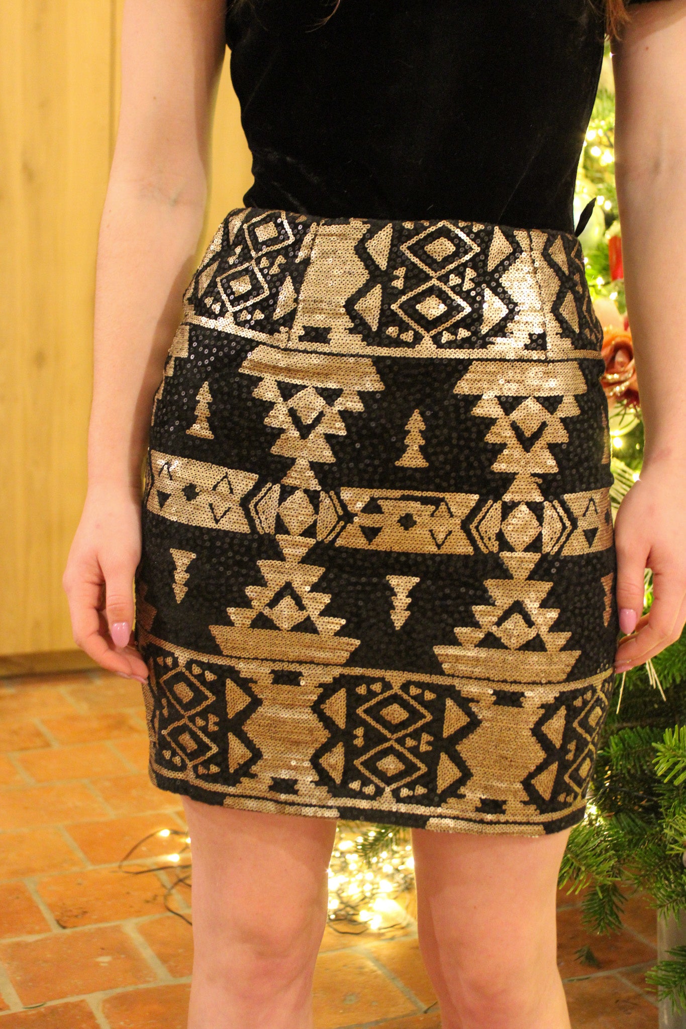 Lina Sequin Skirt